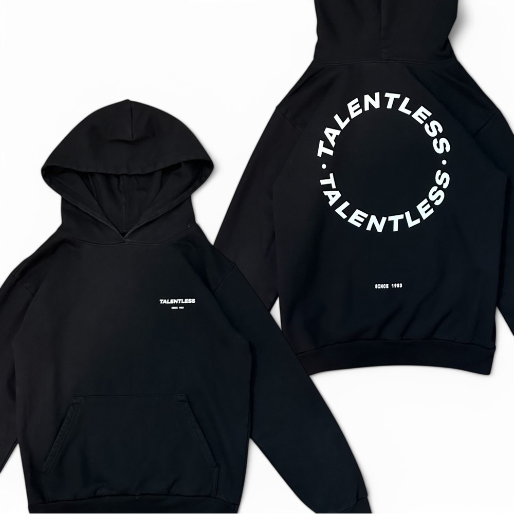TALENTLESS Heavy Weight Circle Logo Pullover Hoodie